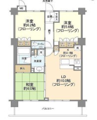 コンフォートパレス六町 間取り