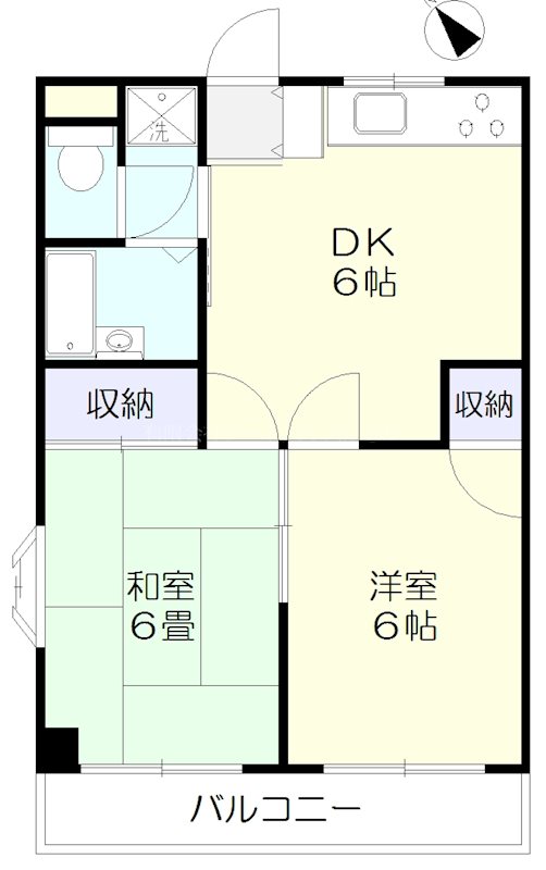 サンハイツイワミ 201号室 間取り