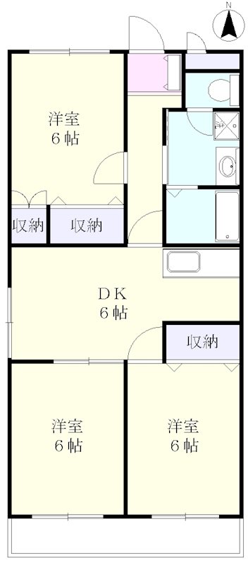 グリーンガーデンⅡ 202号室 間取り
