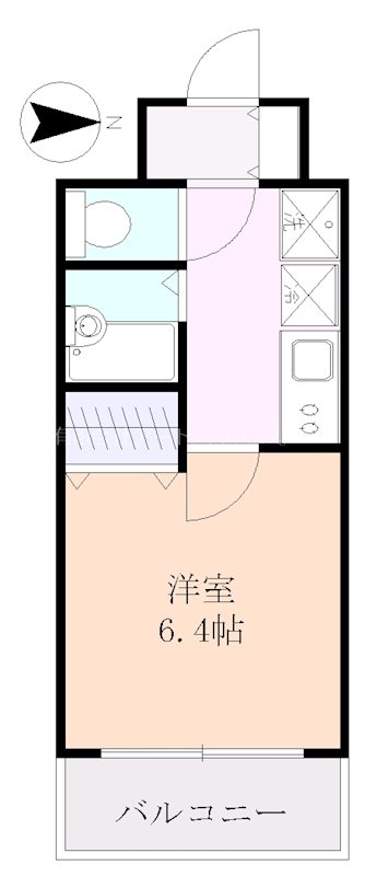 行川マンション 602号室 間取り