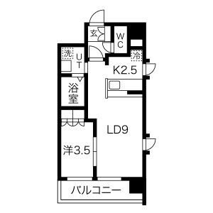 LaSante薬師堂 間取り