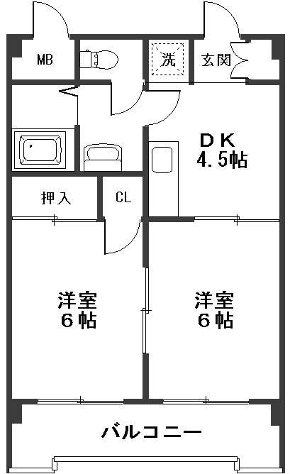 第十三ショーケービル　 間取り