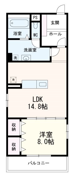 ルミエール　エイトク一番町 間取り