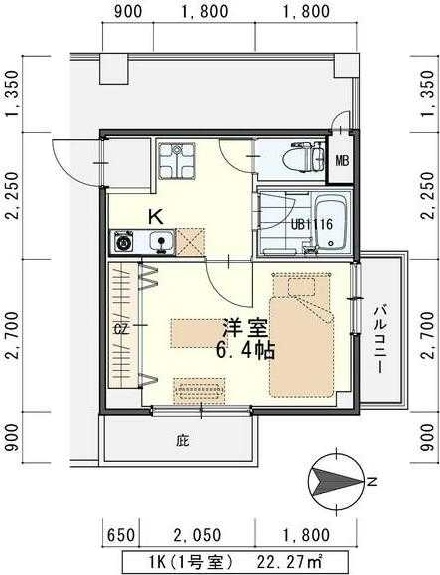 ハイツ秋田屋 間取り