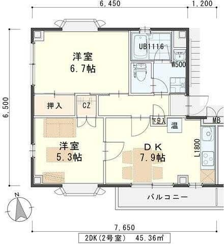 ＳＤハイツ古城Ａ棟 間取り