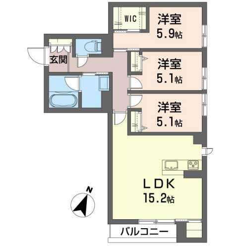 グランフィールド原町 間取り