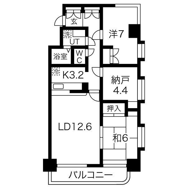 東急ドエルアルス南光台 間取り