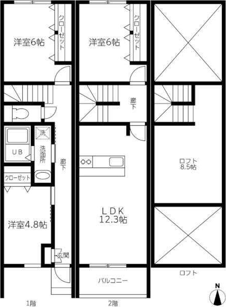 ＫＬＥＩＮＥＳ　ＨＡＵＳ 間取り