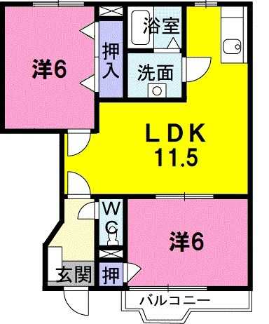 フィオーレ八木山 間取り