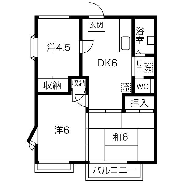 グランデュール宮城野 間取り
