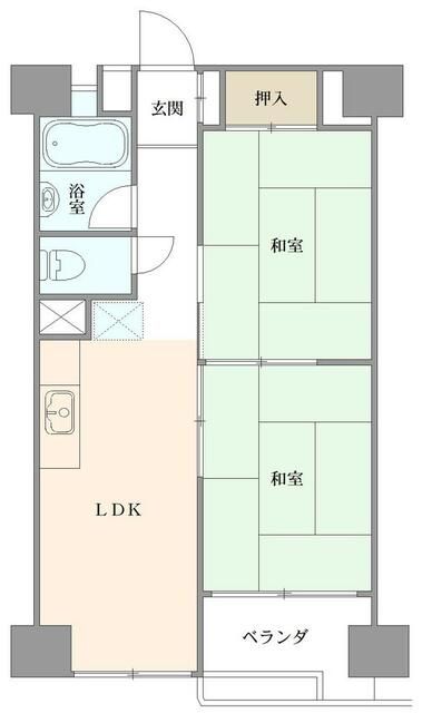 コーポパシフィック立町 間取り
