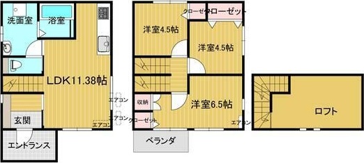 霊屋下・佐藤貸家 間取り