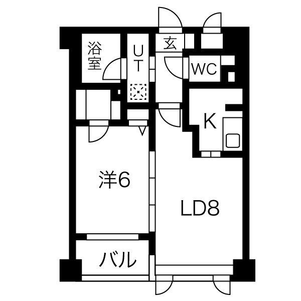 グランビュー晩翠通 間取り