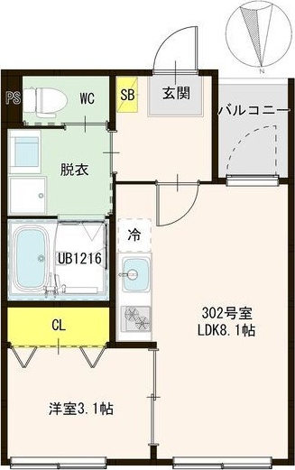 Aruca Raum(アルカラム) 間取り
