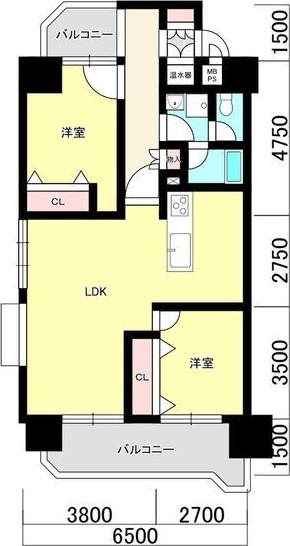 【定期借家契約】ライオンズマンション金剛院 間取り