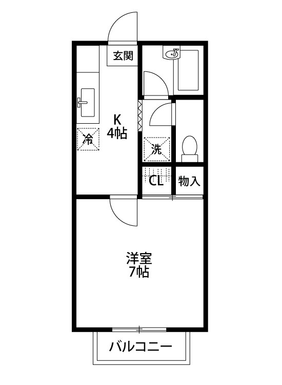 コンフォートさんべる樹 207号室 間取り