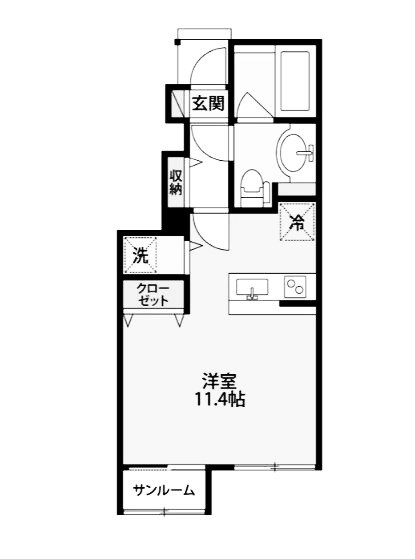 Common女池東 101号室 間取り