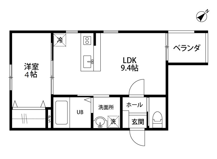 うらら関屋 302号室 間取り