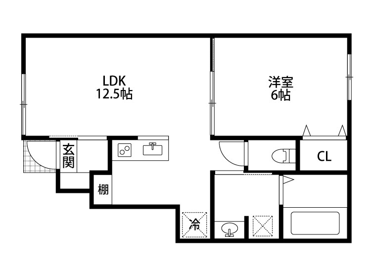 アリエッタ 103号室 間取り