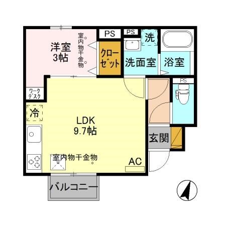 ビエンナ 101号室 間取り