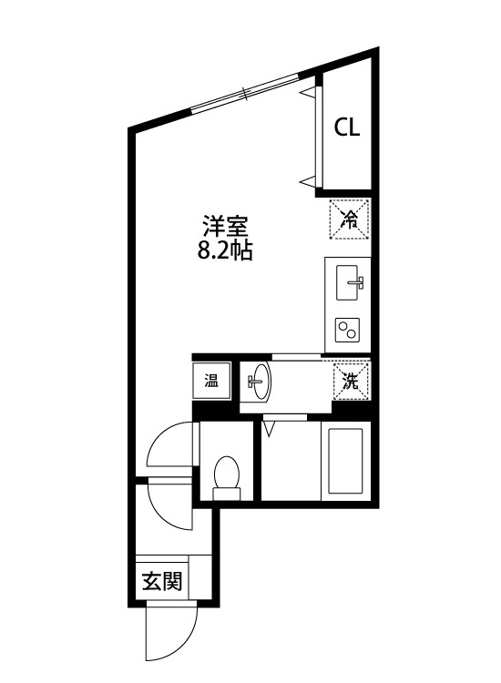 ＣＲＥＡ 201号室 間取り