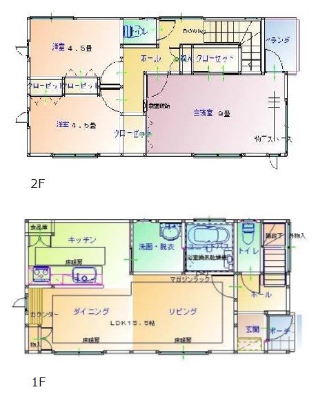 女池西プレミオ2号棟 間取り