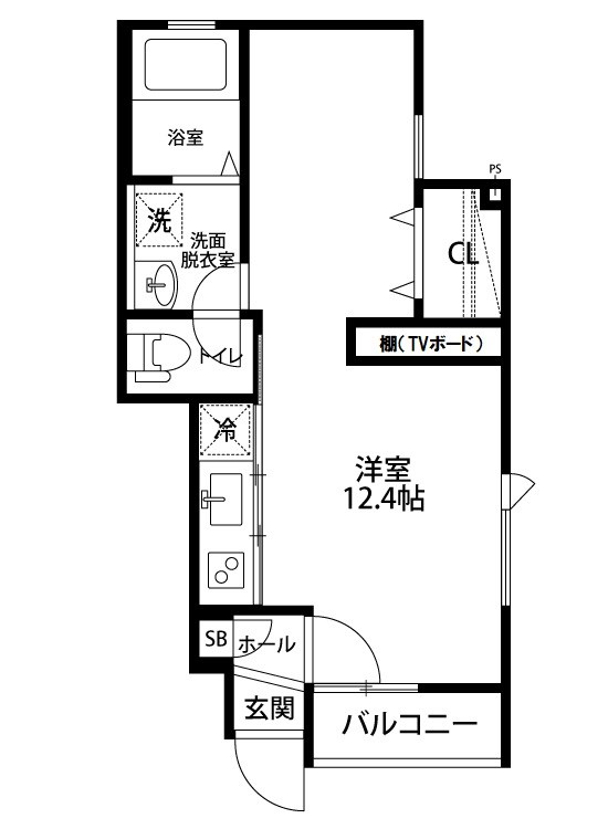 エルグランデⅠ 105号室 間取り