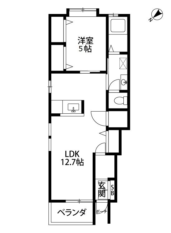 ファインシティＢ棟 105号室 間取り