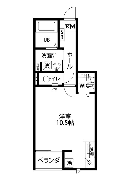 ＬＯＴＵＳ礎町通　 101号室 間取り