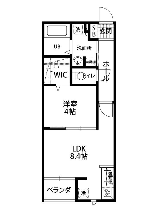 ＬＯＴＵＳ礎町通　 202号室 間取り