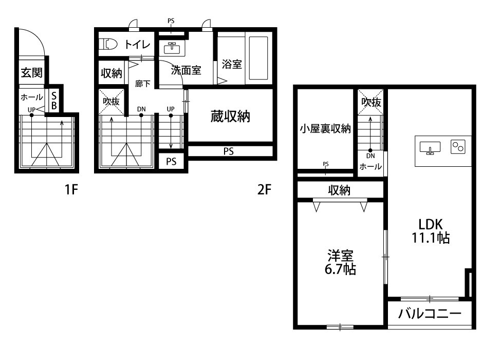 アイ　リワード 201号室 間取り