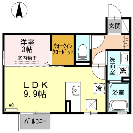 チェルキオ  B103号室 間取り