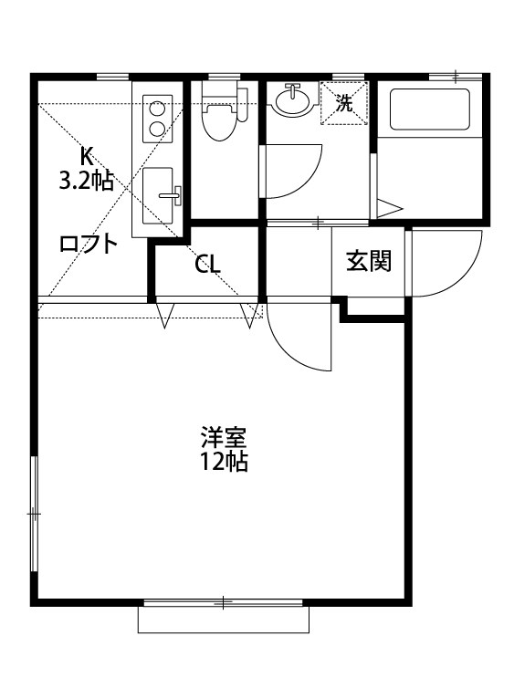 コーストⅡ 101号室 間取り