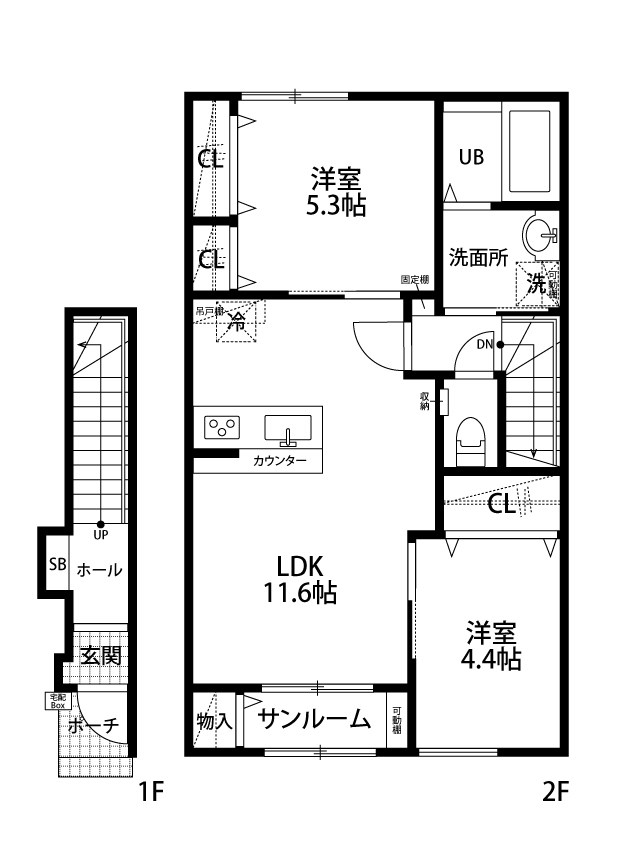 ベレーザ春日町Ⅰ号棟 202号室 間取り
