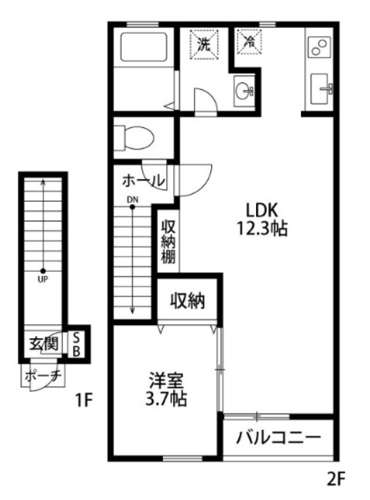 グランドコンフォートⅠ 202号室 間取り