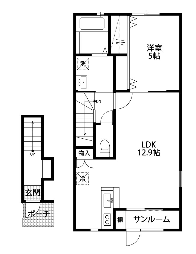 Ｂｏｎｈｅｕｒ 202号室 間取り