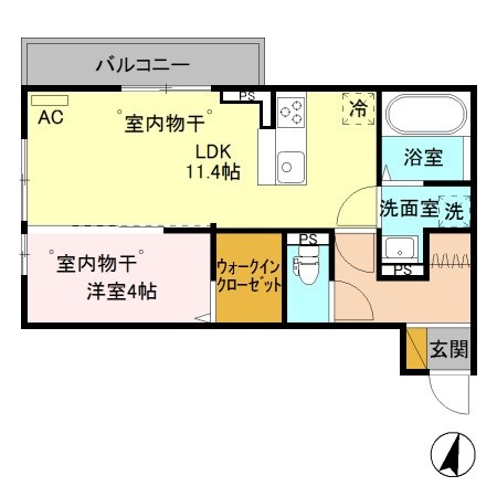 メゾン　ラフィーネⅡ 302号室 間取り