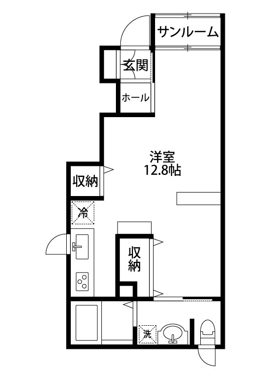 グランヴィアⅢ 105号室 間取り