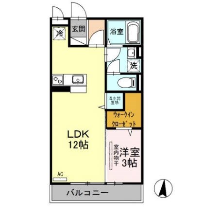 インペリアルコート　A 202号室 間取り