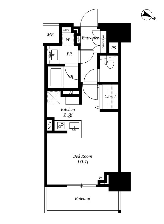 ロイヤルパークスER万代 間取り図