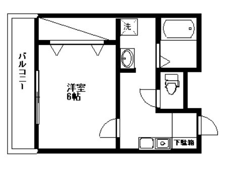ドルミール木下 105号室 間取り