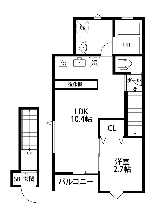 グランドコンフォートⅠ 201号室 間取り