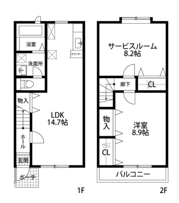 ファインシティD棟 2号室 間取り