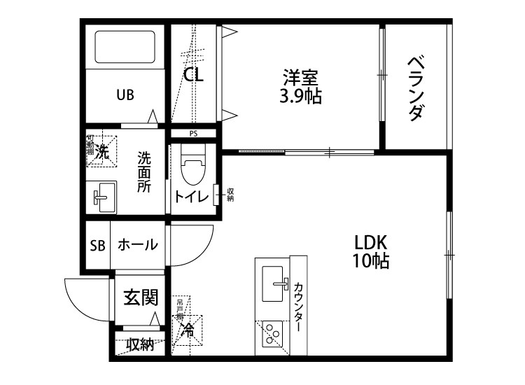 ＫＡＣＣ２１３新通 101号室 間取り