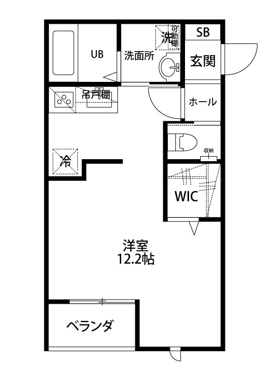 ベレーザ亀田駅前 201号室 間取り