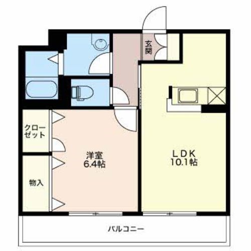 ベレオ笹口 202号室 間取り