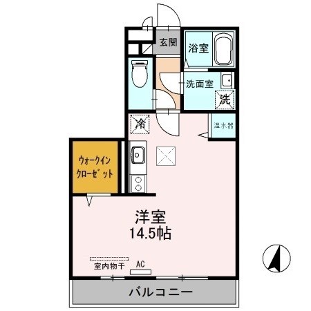 フローラ B106号室 間取り