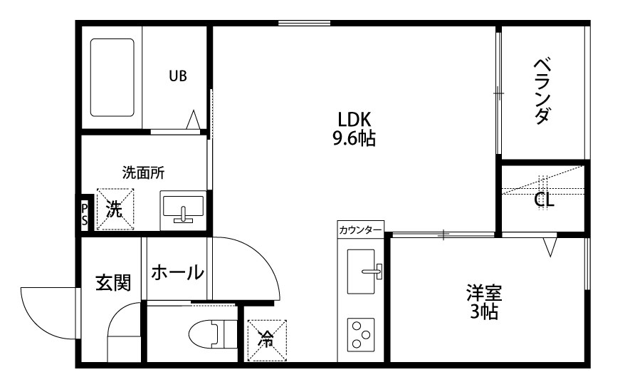 Ｎａｔｕｒａ 203号室 間取り