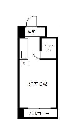 コア東堀 508号室 間取り