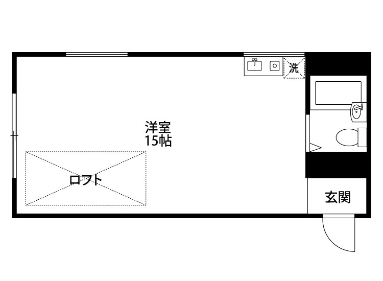 アペックスビルディング 4-F号室 間取り